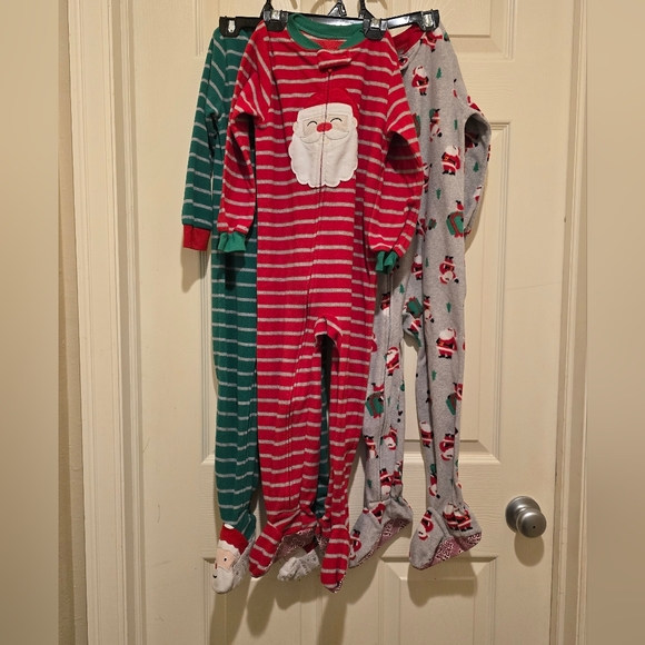 Carter's Red and Green Santa Pajama Sets - Picture 1 of 1
